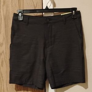 All In Motion, Size 30, 7" Inseam Black/Gray Golf Shorts